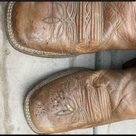 Justin women’s cowboy boots teal green size 9.5 - Picture 6 of 8